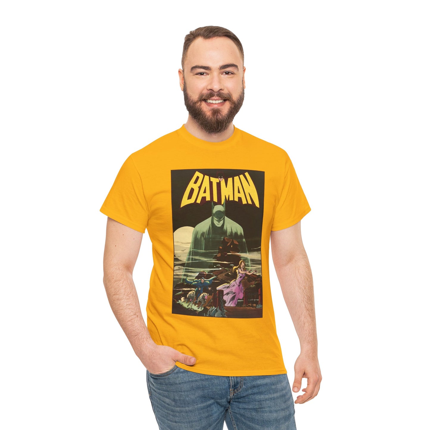 Batman T-Shirt - Neal Adams Art - #227 Cover - The Demon of Gothos Mansion! - DC Comics