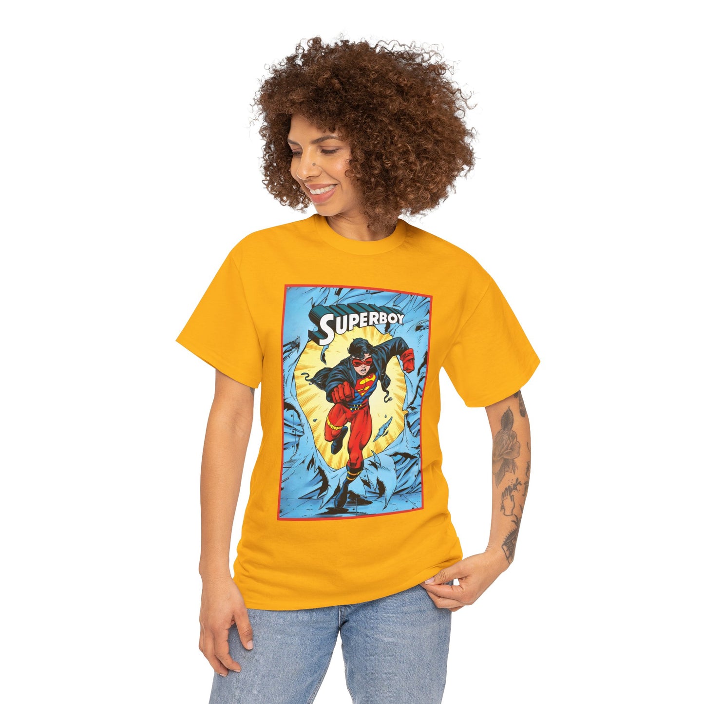 Superboy T-Shirt - Tom Grummett Art - Reign of the Supermen Storyline from the 1990s - Kon-El, Connor Kent - Superman Family - DC Comics