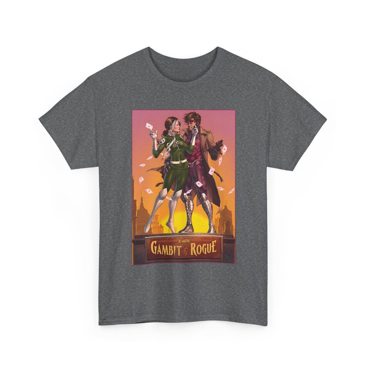 Gambit & Rogue T-Shirt - Mike Choi Art - Popular X-Men Members - Marvel Comics