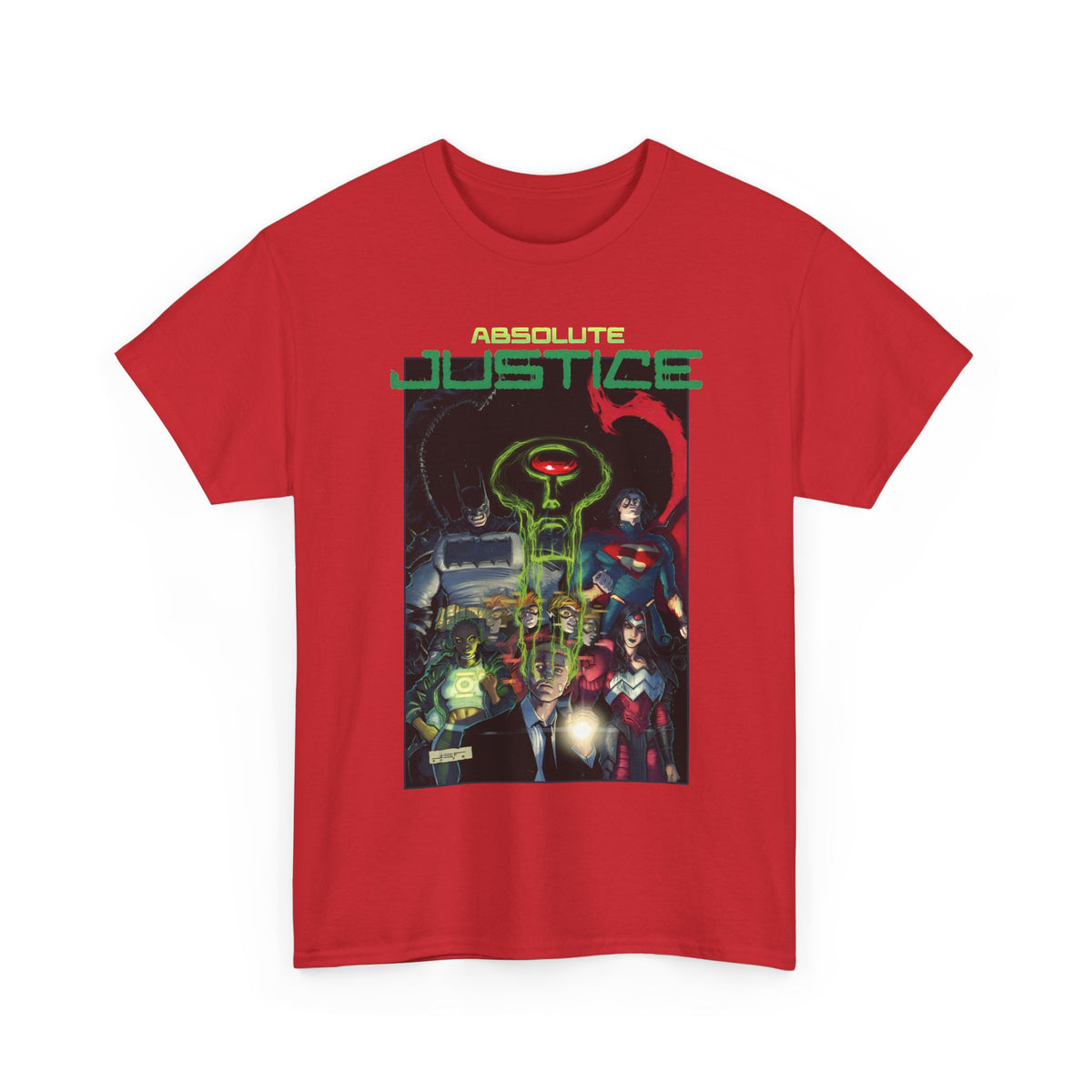 Absolute Justice T-Shirt - Juan Ferreyra Art - Superman Batman Wonder Woman Martian Manhunter - DC Comics