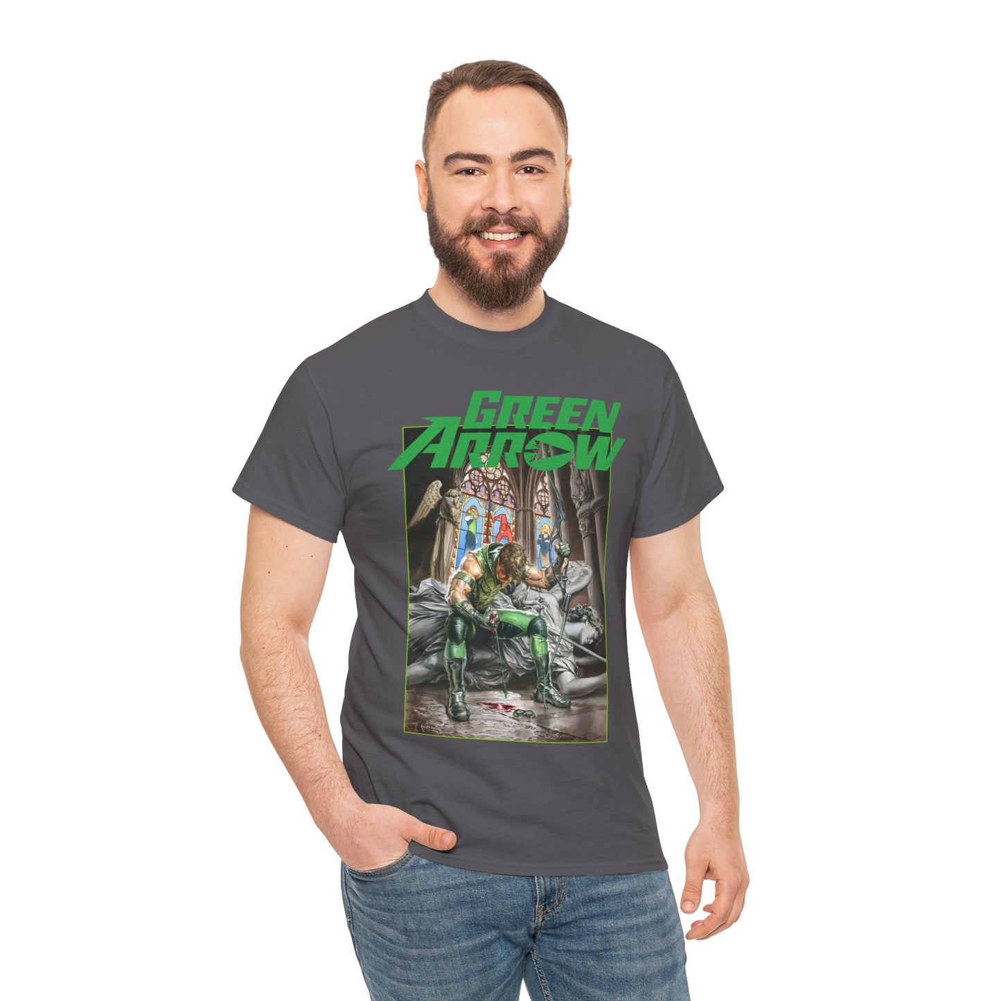 Green Arrow T-Shirt - Mauro Cascioli Art - DC Comics