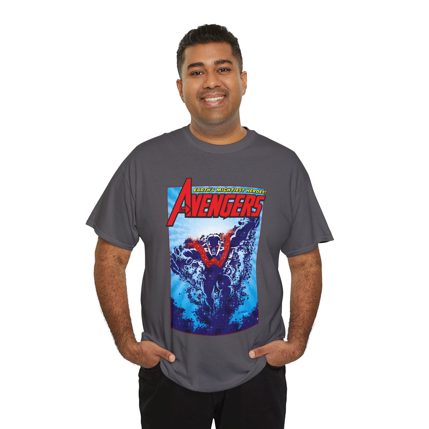 Wonder Man T-Shirt - George Perez Art - Avengers Member - Simon Williams, Marvel Comics - MCU Series