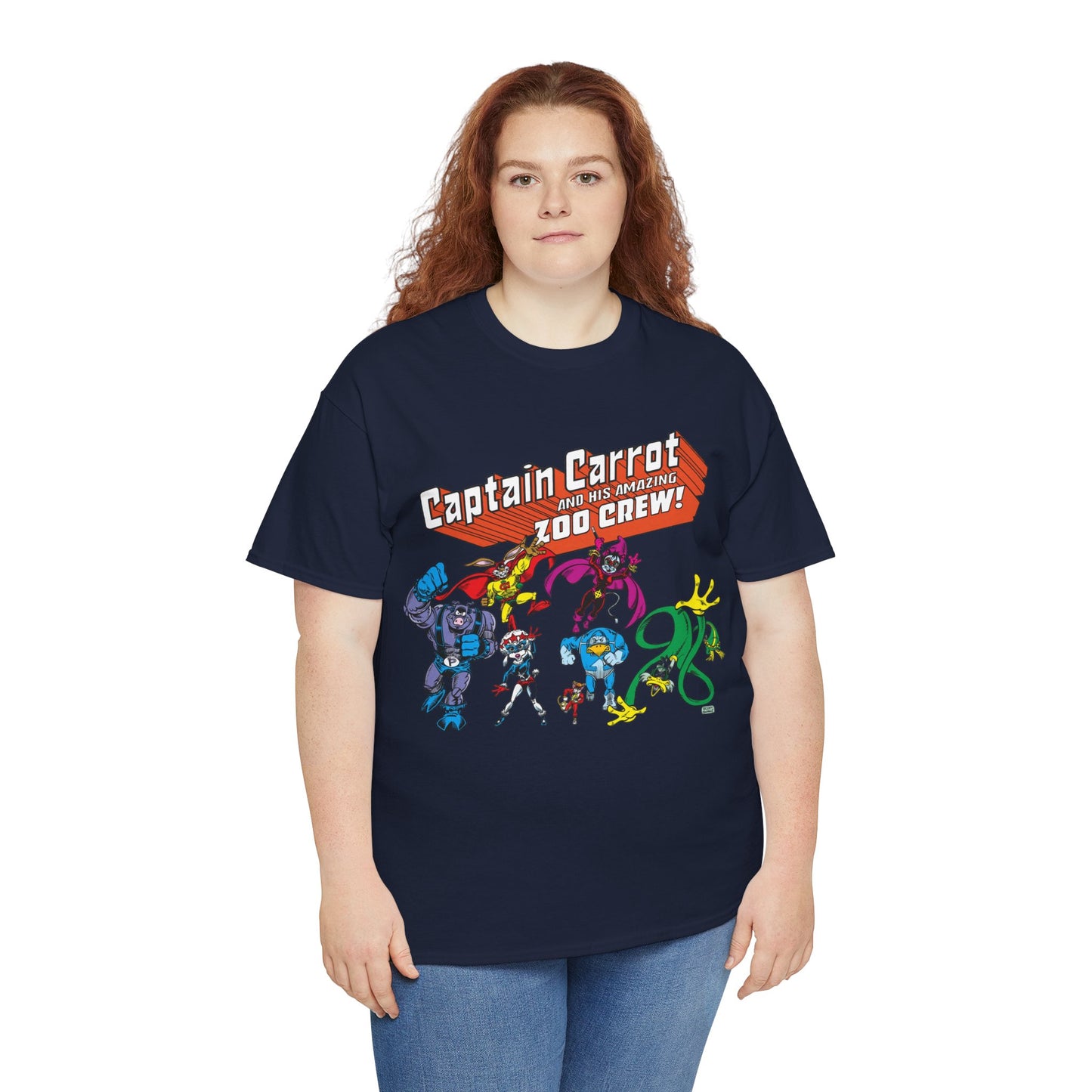 Captain Carrot & the Zoo Crew T-Shirt - 1980s Funny Animal Comic Series - DC Comics