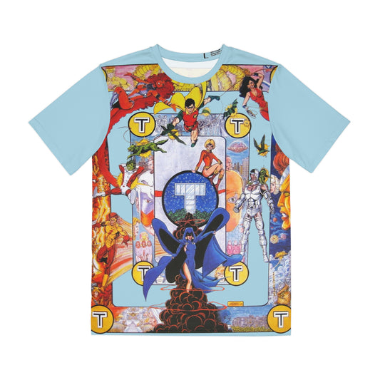 New Teen Titans Polyester Tee (All-Over Print) - George Perez Art - 1980s Poster - DC Comics