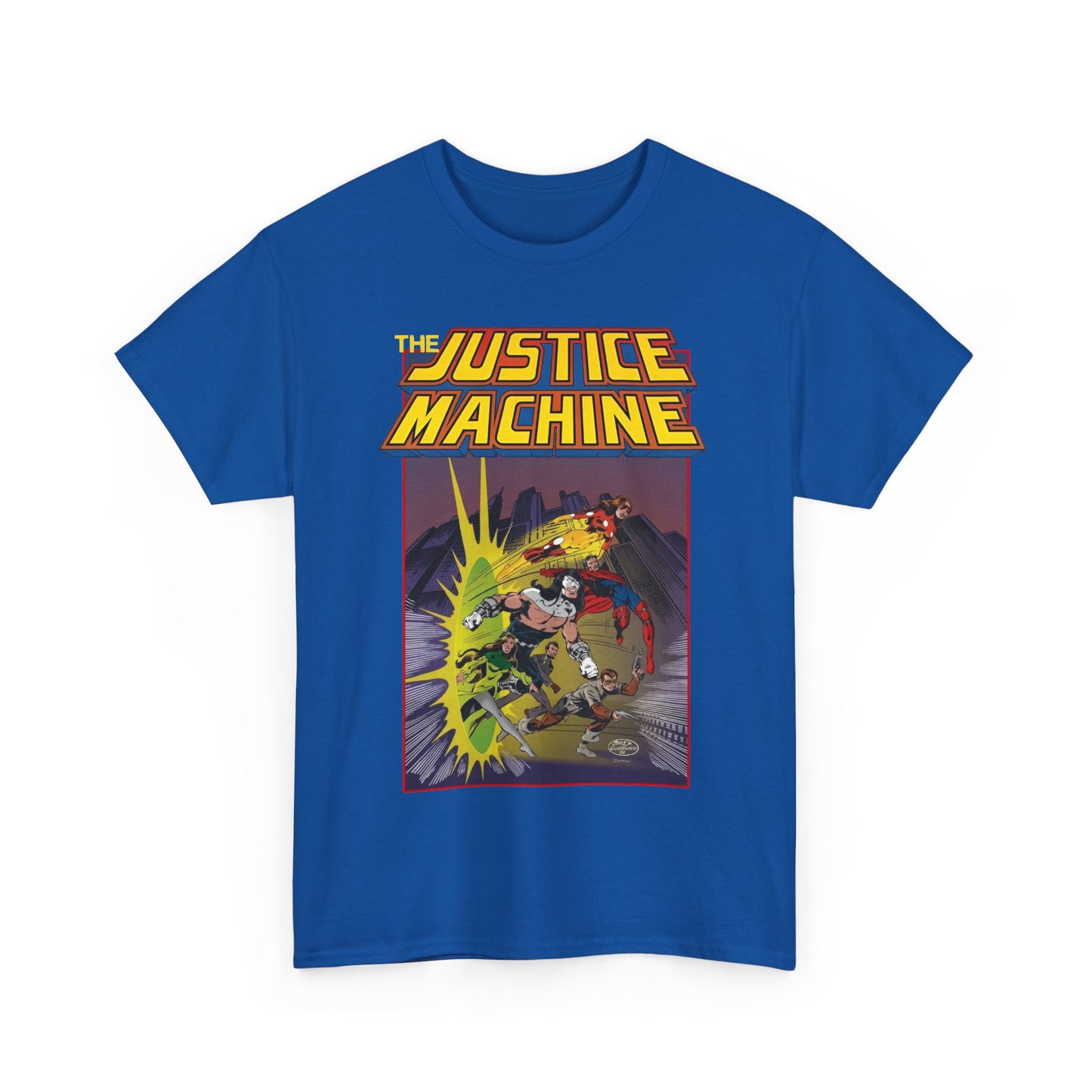 Justice Machine T-Shirt - John Byrne Art - Comico Comics
