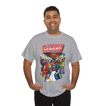 Justice League of America T-Shirt - George Perez Art - Vs Tarot Gang - DC Comics