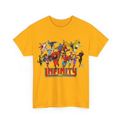 Infinity Inc Shirt - Tom Grummett Art - Jade, Obsidian, Huntress, Power Girl, Fury, Silver Scarab, Wildcat, Star-Spangled Kid - JSA Successors - DC Comics