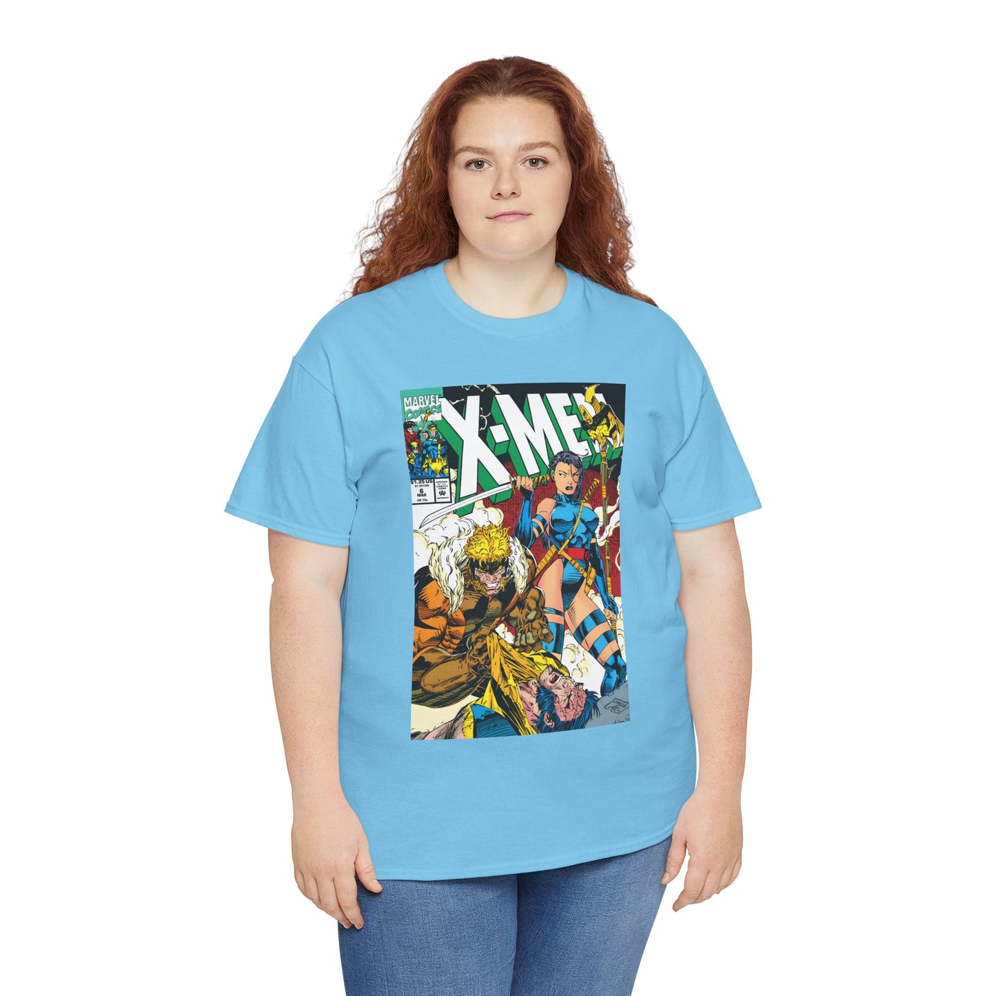 X-Men #6 T-Shirt - Jim Lee Art - Psylocke & Sabretooth - Marvel Comics