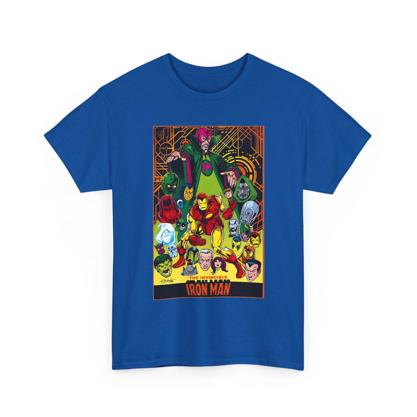 Iron Man T-Shirt - Bob Layton Art - Tony Stark - Ultron, Doctor Doom, The Mandarin, The Beetle - Marvel Comics