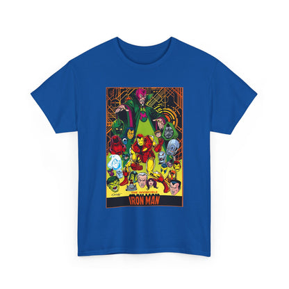 Iron Man T-Shirt - Bob Layton Art - Tony Stark - Ultron, Doctor Doom, The Mandarin, The Beetle - Marvel Comics