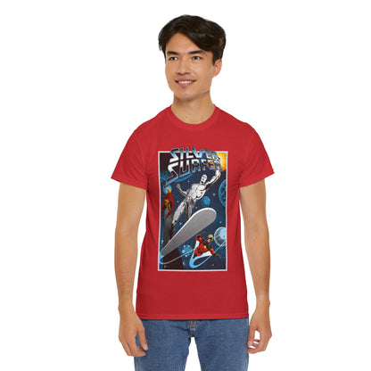 Silver Surfer T-Shirt - With Adam Warlock & Captain Marvel - Norrin Radd - Former Herald of Galactus - Fantastic Four Ally - Marvel Comics