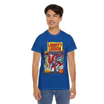Liberty Legion T-Shirt - Marvel Premiere #29 - Bucky, Miss America, Whizzer, Patriot, Red Raven - Marvel Comics