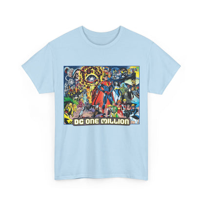 DC One Million T-Shirt - Phil Jimenez Art - Future Versions of Superman, Batman, Wonder Woman, Green Lantern, Flash - DC Comics