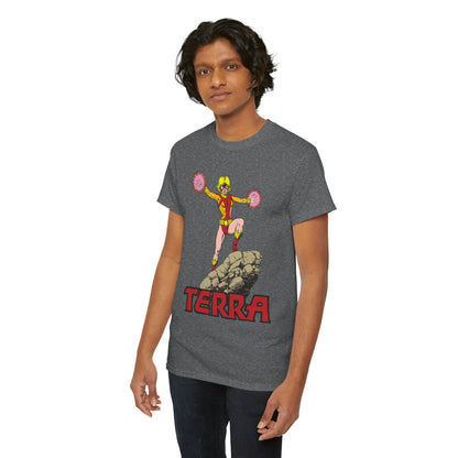 Terra T-Shirt - George Perez Art -  - New Teen Titans & Traitor - Judas Contract - Tara Markov, Sister to Geo-Force - Deathstroke Ally - DC Comics