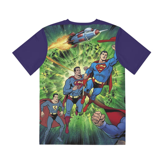 Superman All Over Print Tee (Polyester) - Dan Jurgens Wraparound Art - Action Comics #1000 Variant Cover Art - DC Comics