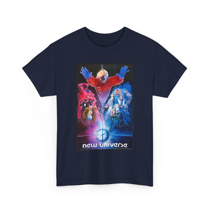New Universe T-Shirt - Bill Sienkiewicz Art - Star Brand, Night Mask, Justice, DP7, Psi-Force, Kickers Inc - Marvel Comics