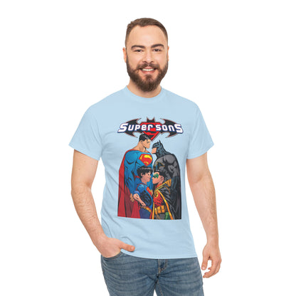 Super Sons T-Shirt - Jorge Jimenez Art - Superman, Batman, Jon Kent, Damian Wayne - DC Comics - Sons of Superman & Batman