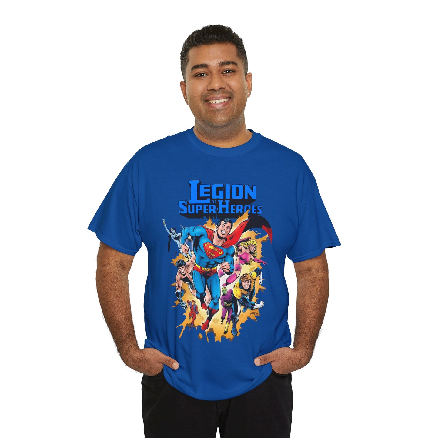 Superboy & Legion of Super-Heroes T-Shirt - Joe Staton Art - DC Comics