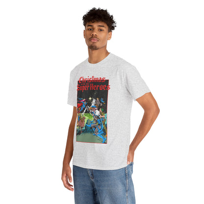 Christmas With the DC Super-Heroes T-Shirt - José Luis García-López Art - Superman, Batman, Jonah Hex, Legion of Super-Heroes - DC Comics
