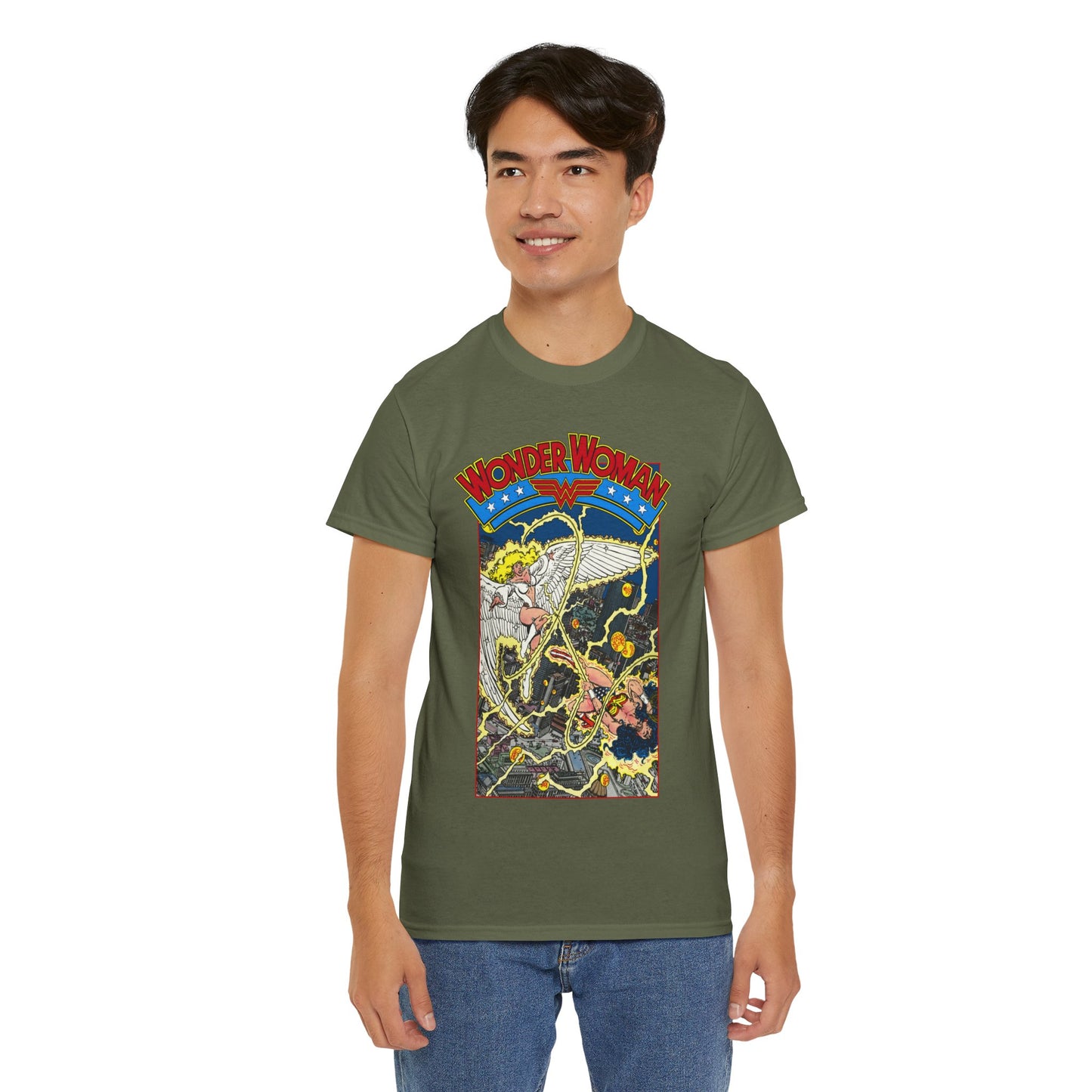 Wonder Woman T-Shirt - George Perez Art - Vs Silver Swan - DC Comics