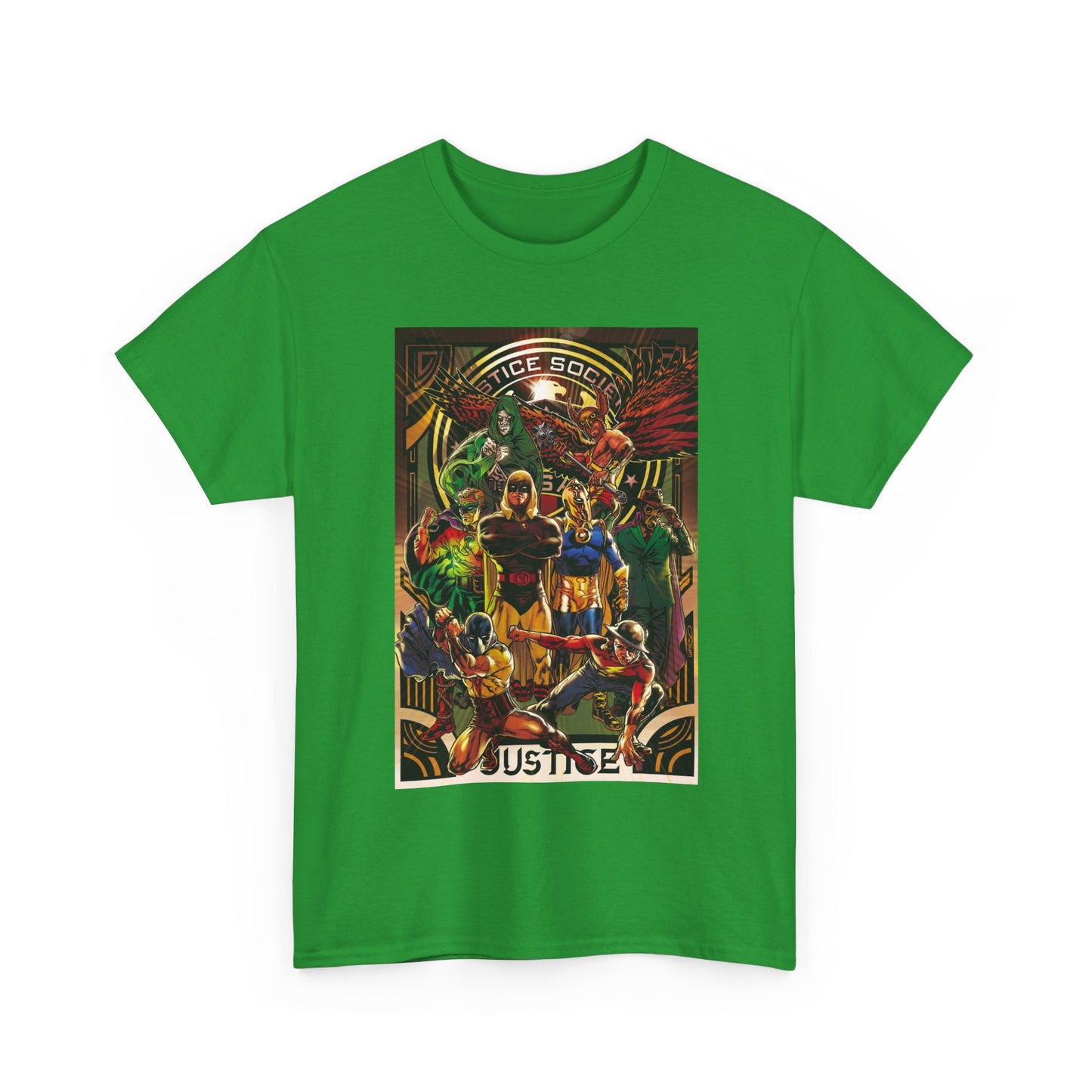 Justice Society T-Shirt - Tony Harris Art - Hawkman, Hourman, Dr Fate, Spectre, Sandman, Green Lantern, Atom, Flash - JSA - DC Comics