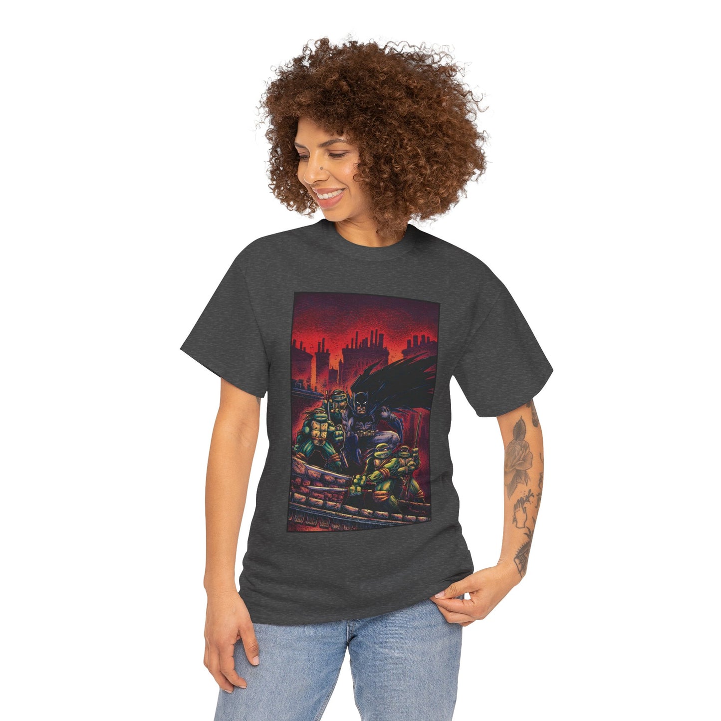 Batman & Teenage Mutant Ninja Turtles T-Shirt - Kevin Eastman Art - TNMT - DC Comics