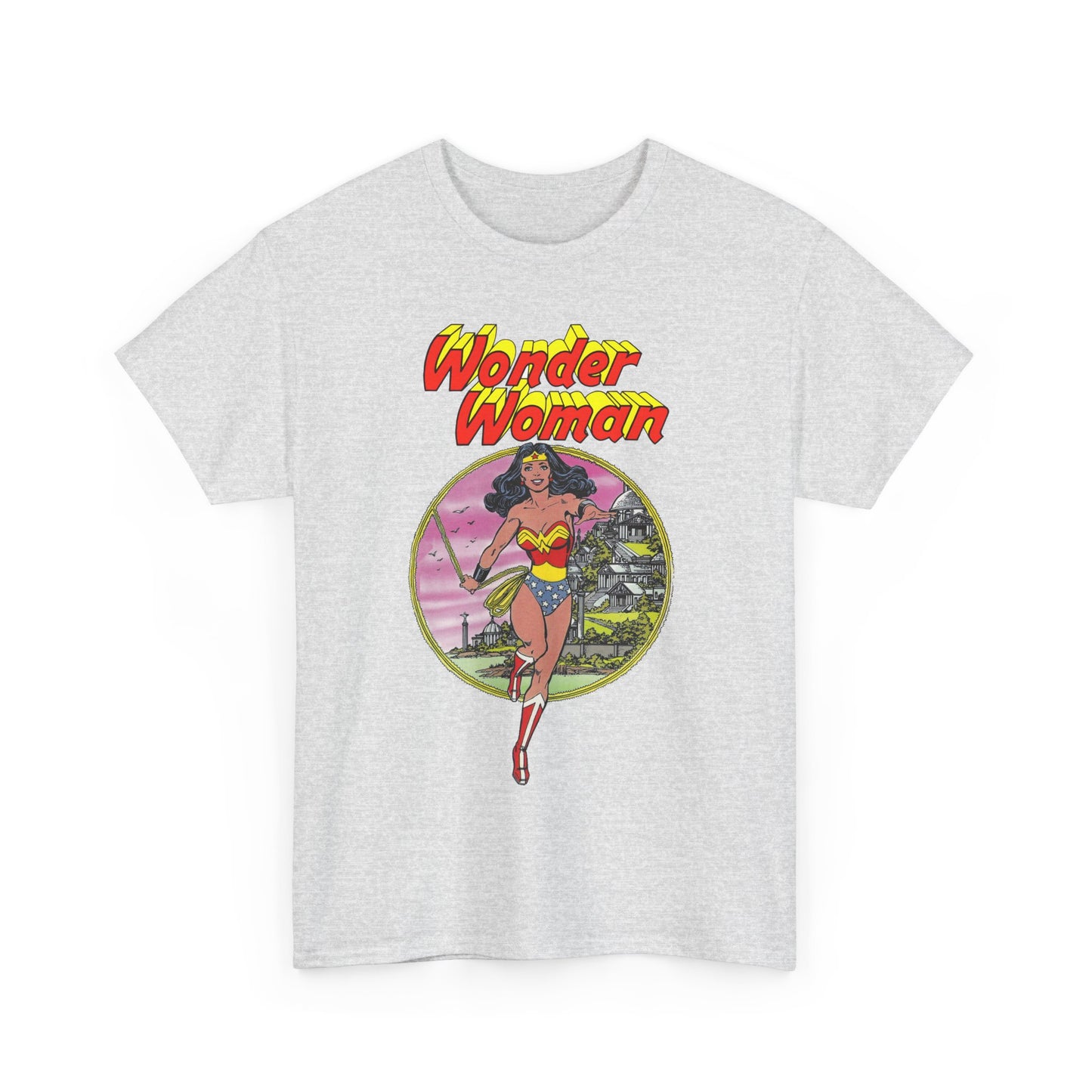 Wonder Woman T-Shirt - George Perez Art - Justice League 1980s Postcard Set - JLA Member - Diana from Themyscira - DC Comics