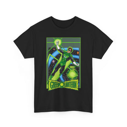 Green Lantern T-Shirt - George Perez JLA Postcard Art - DC Comics - Hal Jordan - Sector 2814 - Justice League Member