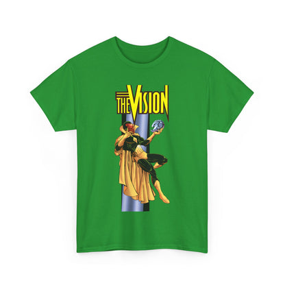 Vision T-Shirt - George Perez Art - Built by Ultron - Avengers Member - Marvel Comics