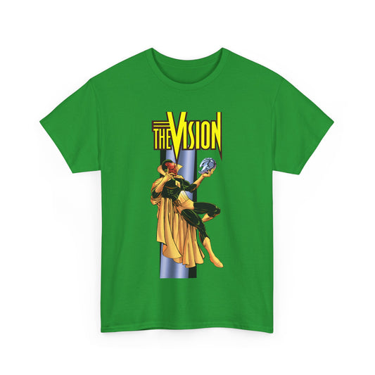 Vision T-Shirt - George Perez Art - Built by Ultron - Avengers Member - Marvel Comics