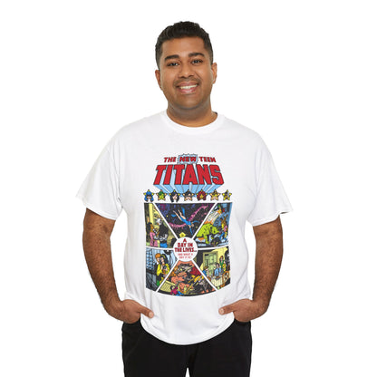 New Teen Titans T-Shirt - George Perez Art - #8 Cover - A Day in the Life - Robin, Wonder Girl, Cyborg, Starfire, Raven, Changeling, Kid Flash - DC Comics