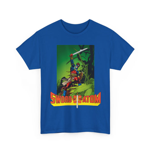 Sword of the Atom T-Shirt - Gil Kane Art - Ray Palmer in Morlaidh - Popular DC Comic Story from the 1980s
