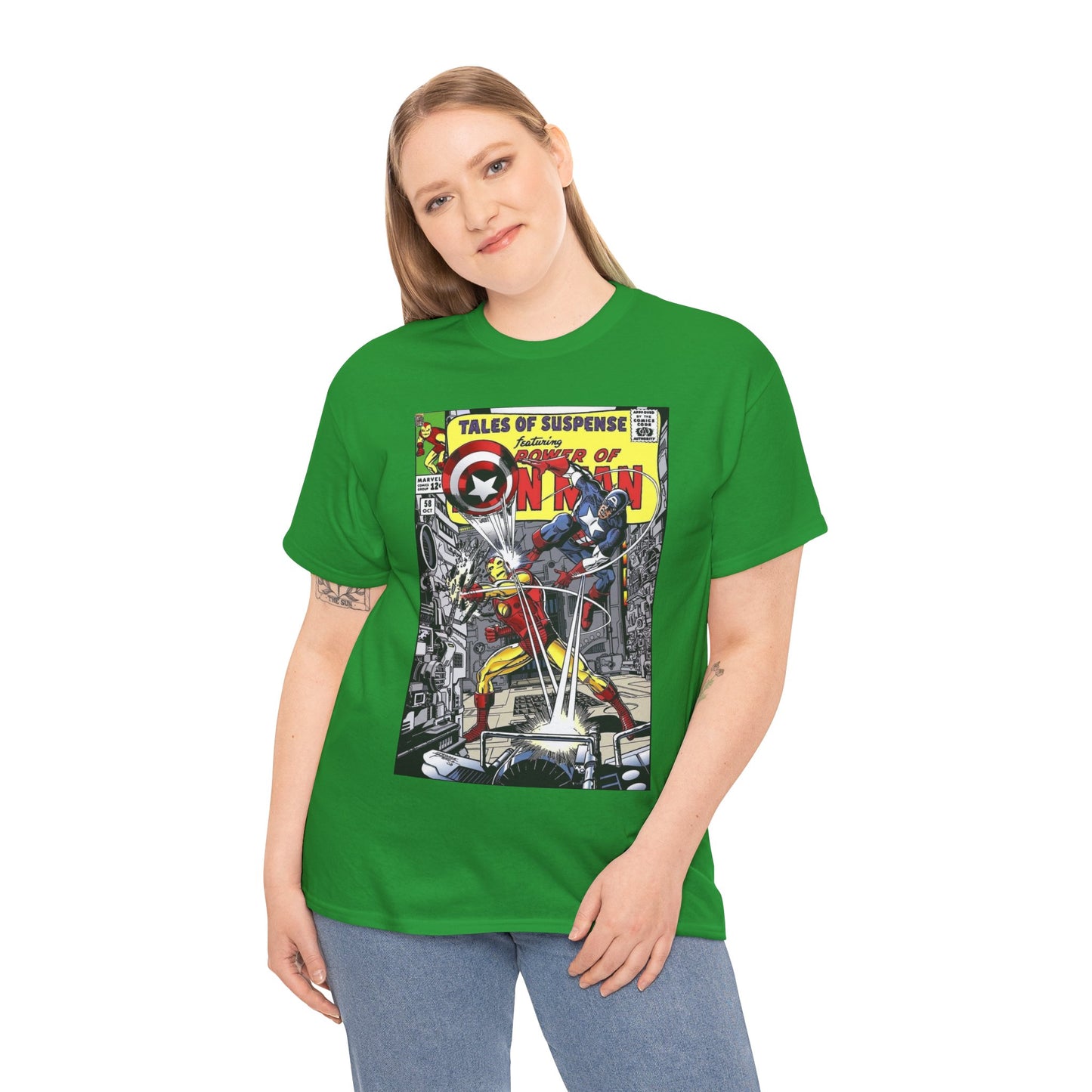 Tales of Suspense T-Shirt - George Perez #58 Cover Homage Art - Captain America & Iron Man - Marvel Comics