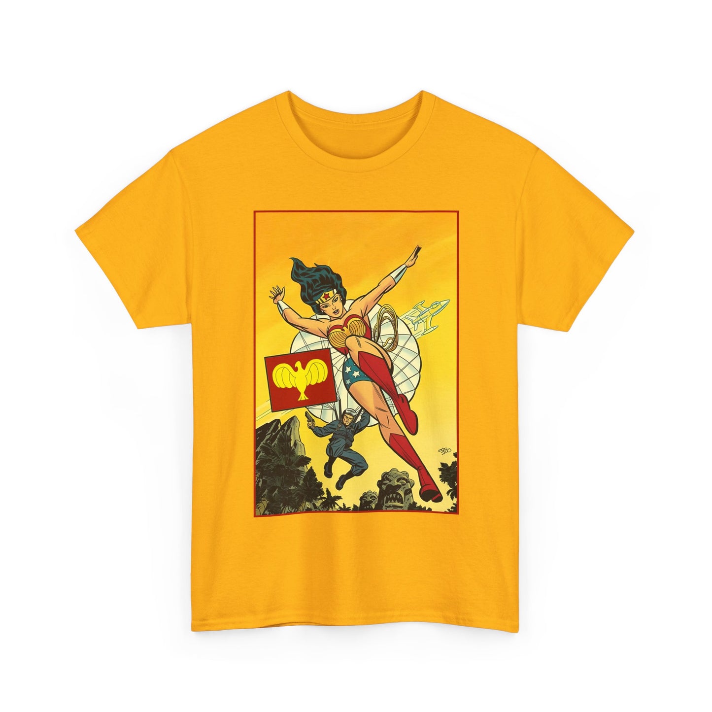 Wonder Woman T-Shirt - Michael Cho Art - Golden Age Art Theme - Steve Trevor - DC Comics