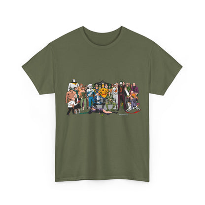 Secret Origins of Super-Villains T-Shirt - Dick Giordano Art - DC Comics - Joker, Mirror Master, Captain Cold, Lex Luthor, Scarecrow, Poison Ivy, Grodd