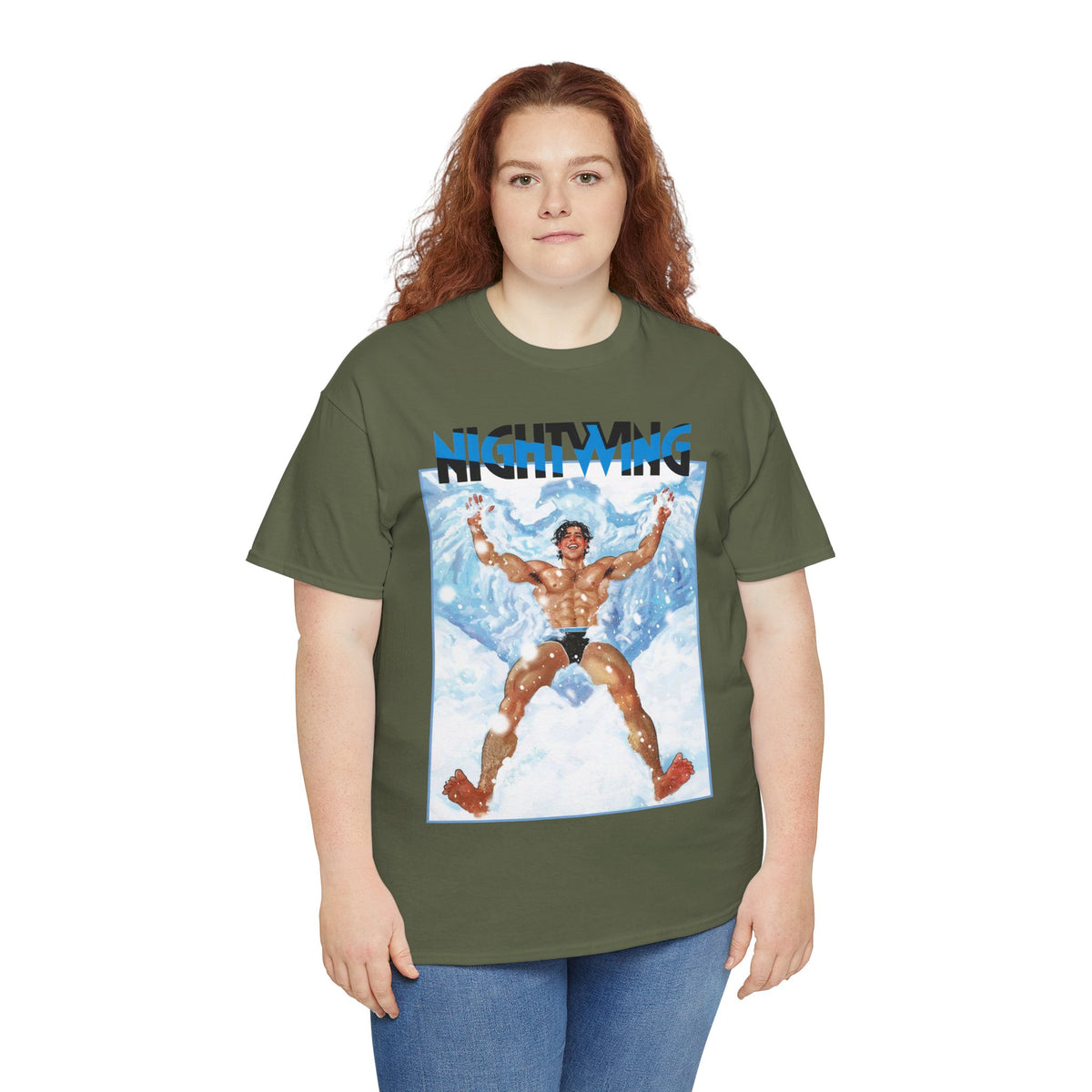 Nightwing T-Shirt - Nick Robles Art - Dick Grayson in the Snow - #111 Cover Art - DC Comics