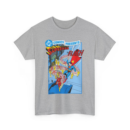 Superman & Flash T-Shirt - George Perez Art - DC Comics Presents #38 Cover Art - Bronze Age Classic