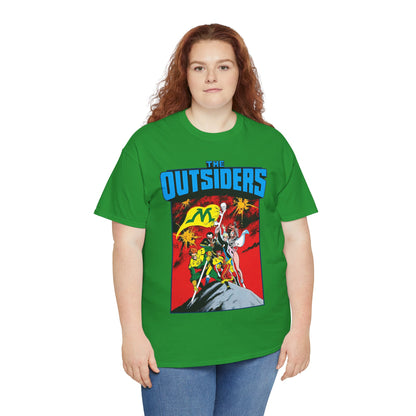 Outsiders T-Shirt - Alan Davis Art - Geo-Force, Halo, Black Lightning, Metamorpho, Katana - DC Comics