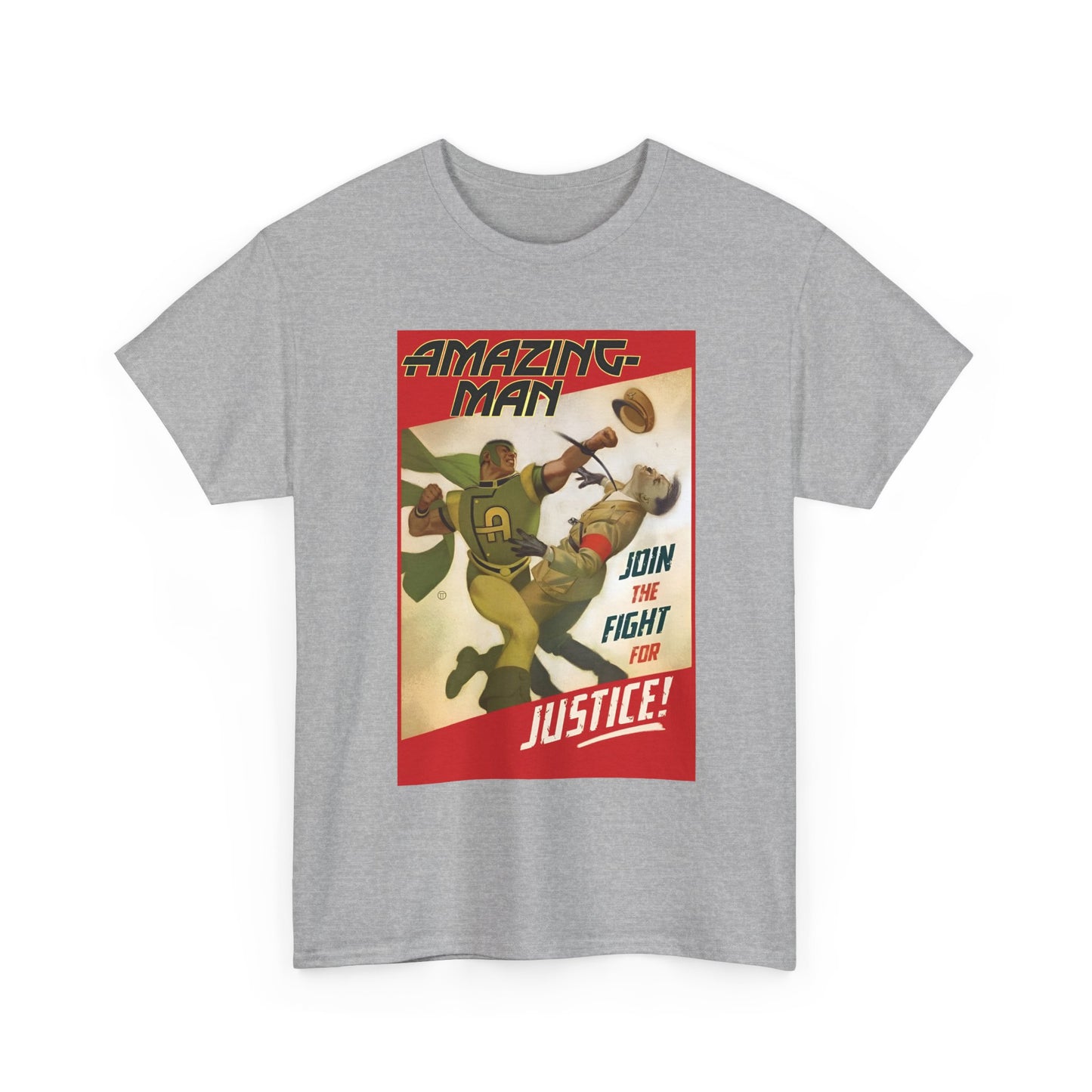 Amazing Man T-Shirt - All-Star Squadron - Join the Fight for Justice - DC Comics