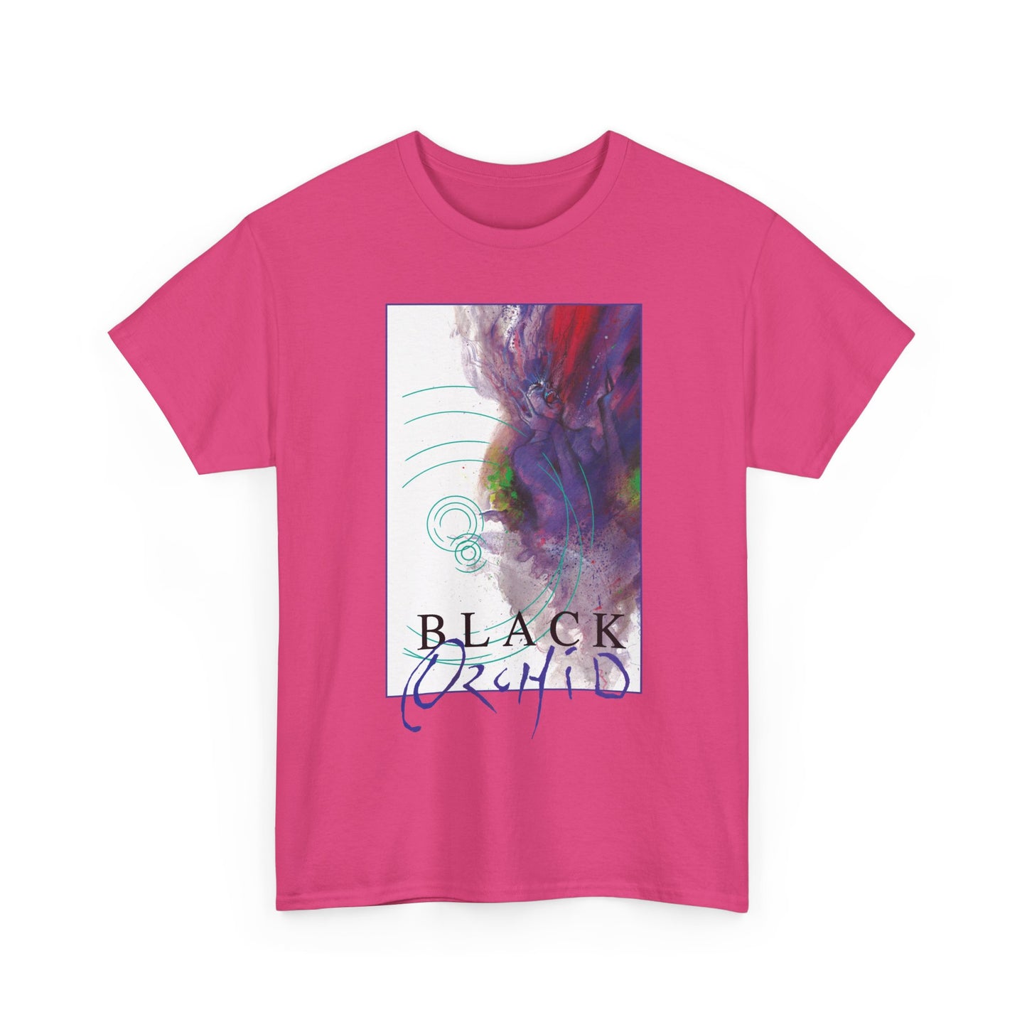 Black Orchid T-Shirt - Dave McKean Art - Neil Gaiman 1980s Story - DC/Vertigo Comics