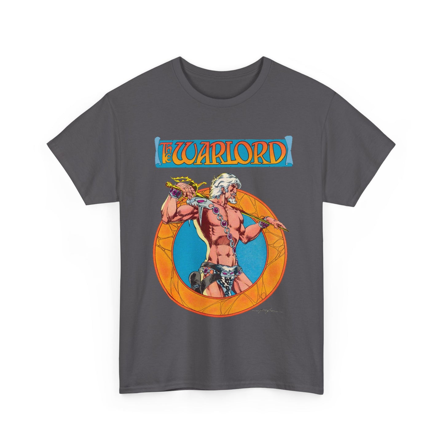 Warlord T-Shirt - Mike Grell Art - Skartaris - Travis Morgan - DC Comics 1970s Sword & Sorcery Series