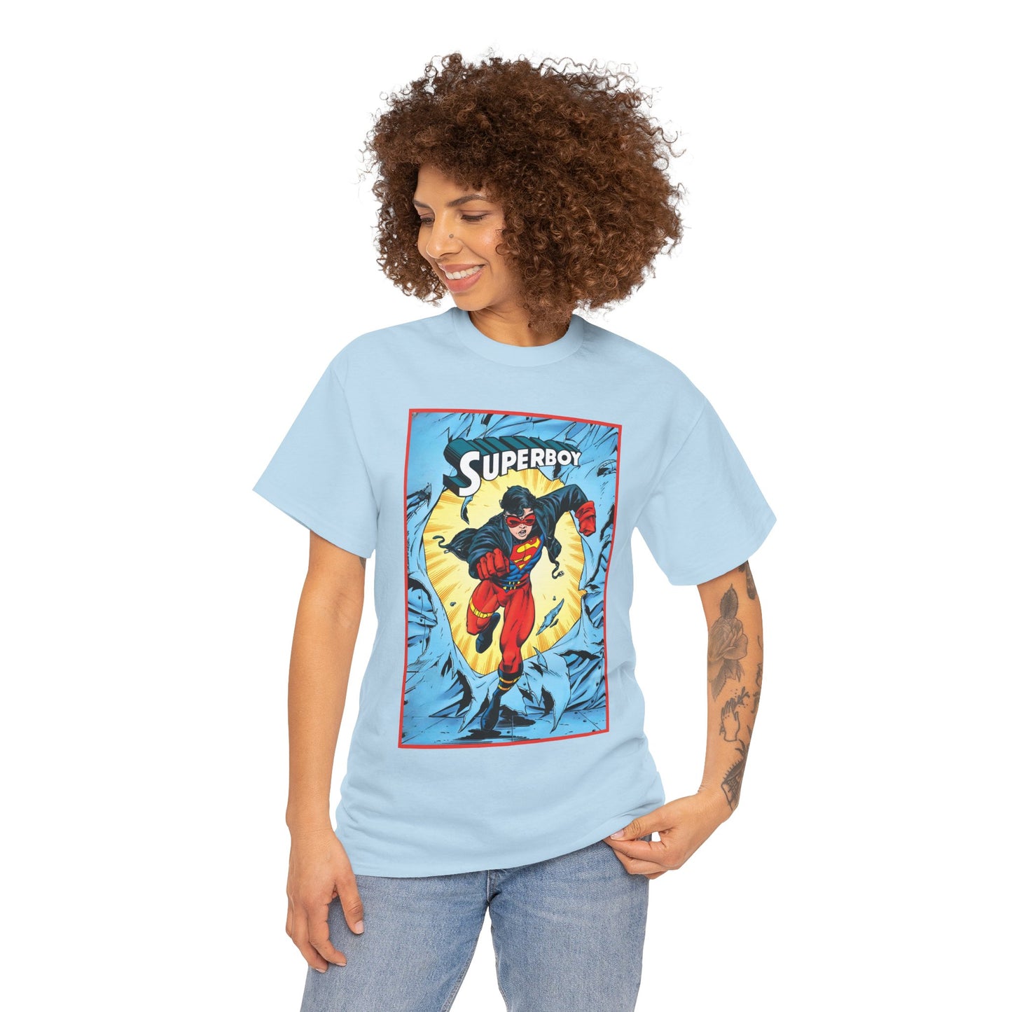 Superboy T-Shirt - Tom Grummett Art - Reign of the Supermen Storyline from the 1990s - Kon-El, Connor Kent - Superman Family - DC Comics