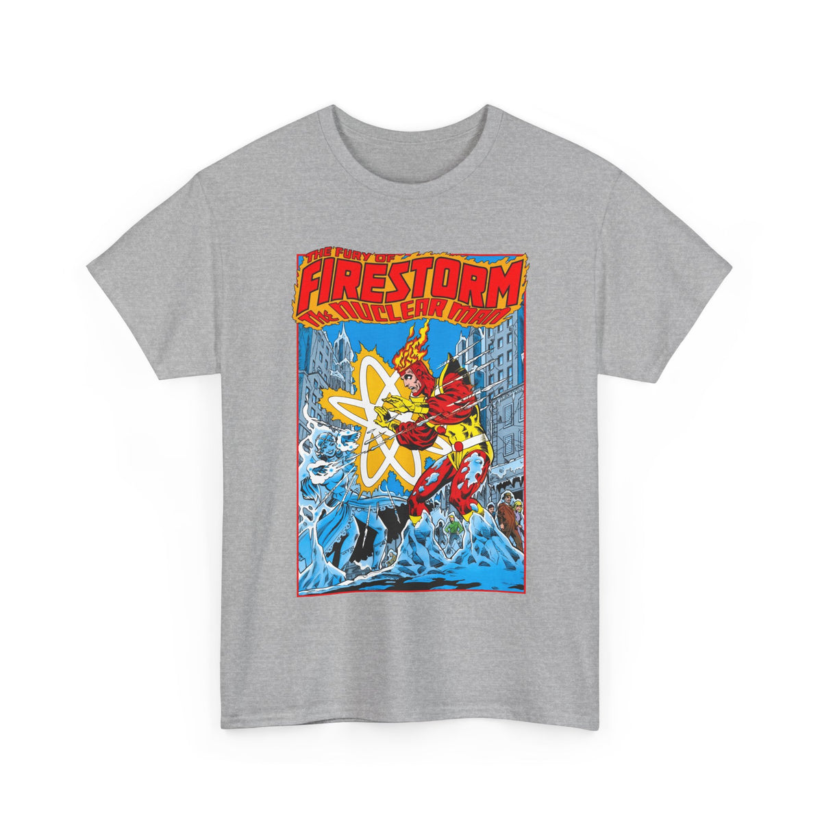 Fury of Firestorm T-Shirt - Pat Broderick Art - Vs Killer Frost - #3 Cover Art - DC Comics