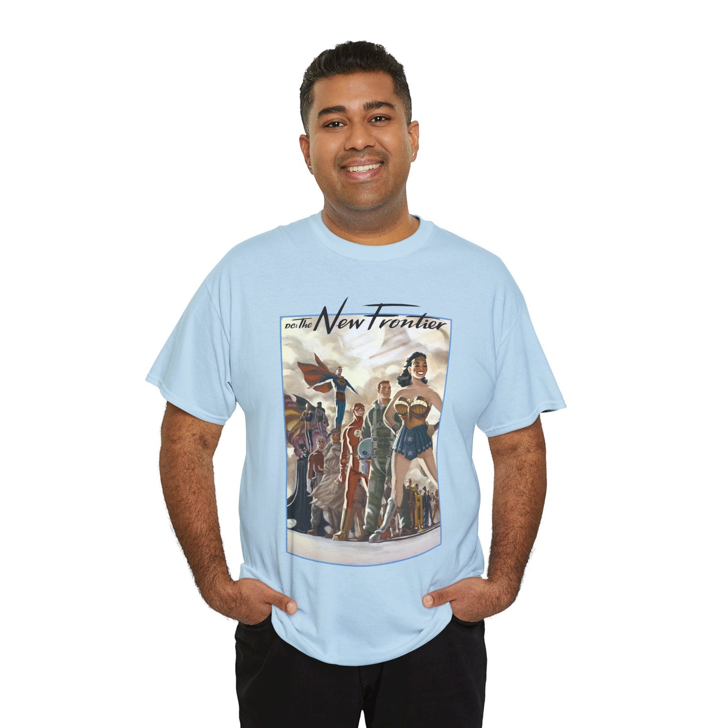 DC: The New Frontier T-Shirt - Darwyn Cooke Art - Superman, Wonder Woman, Flash, Batman - DC Comics