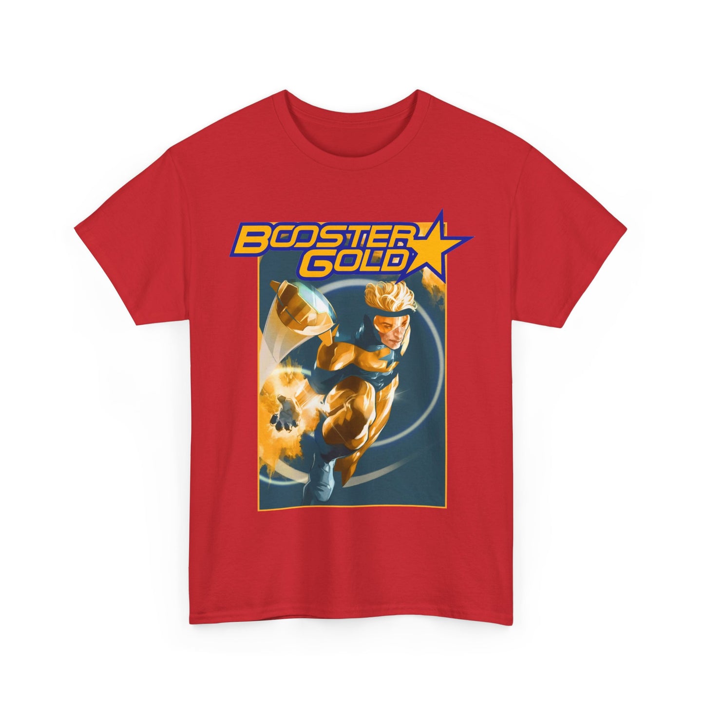 Booster Gold T-Shirt - Don Aguillo Art - Justice League: The Omega Act - DC Comics