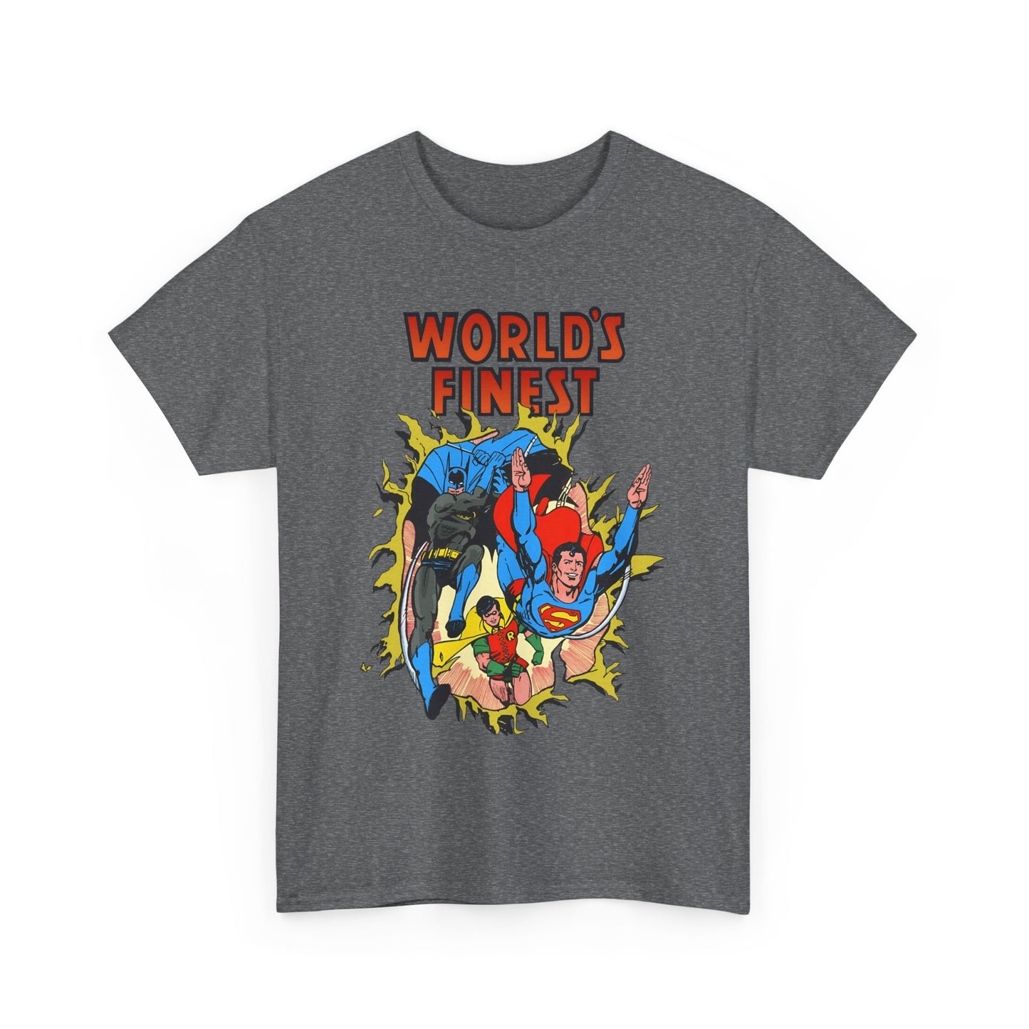 World's Finest T-Shirt - George Perez Art - Superman, Batman, Robin - DC Comics