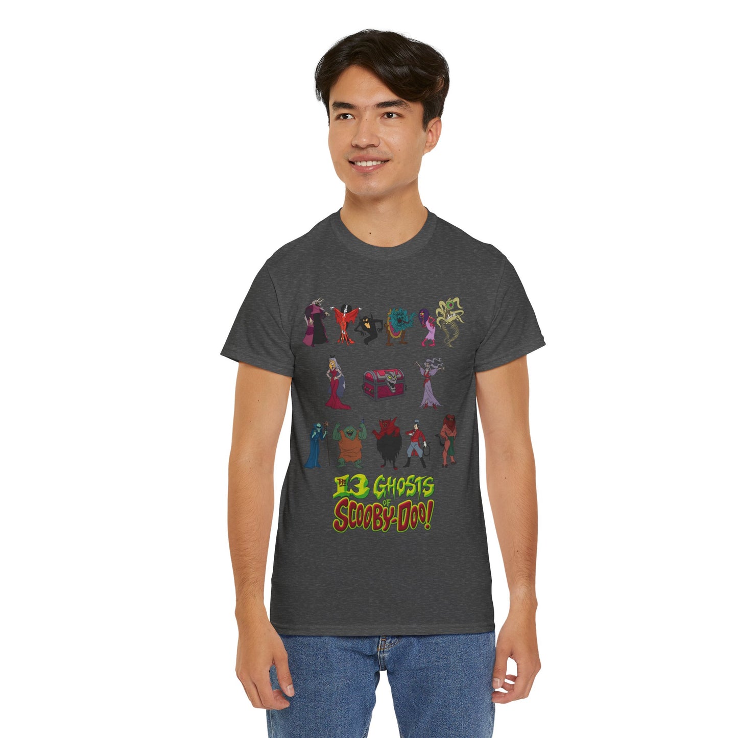 13 Ghosts of Scooby-Doo T-Shirt - Hanna-Barbera Saturday Morning Cartoon - Chest of Demons - Maldor, Queen Morbidia, Reflector Specter