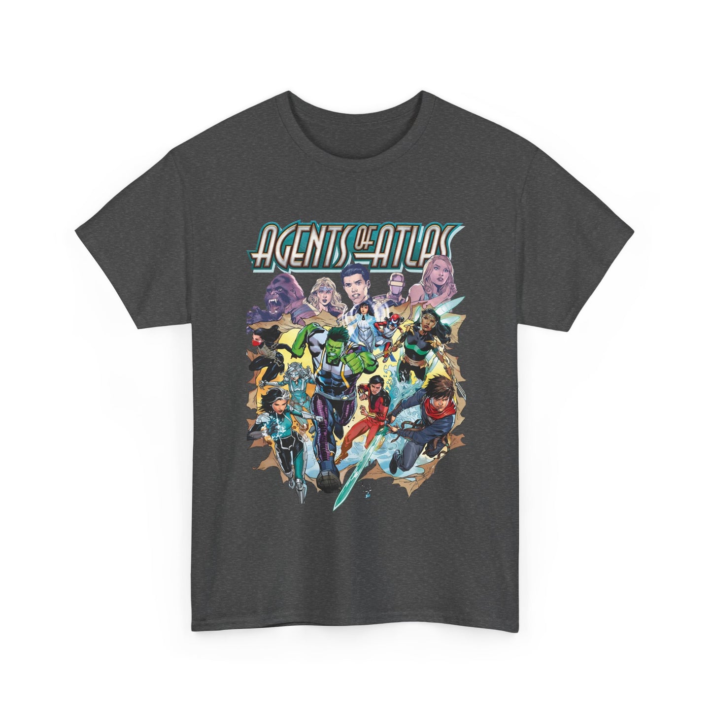 Agents of Atlas T-Shirt - Shang-Chi, Silk, Aero, Luna Snow - Marvel Comics