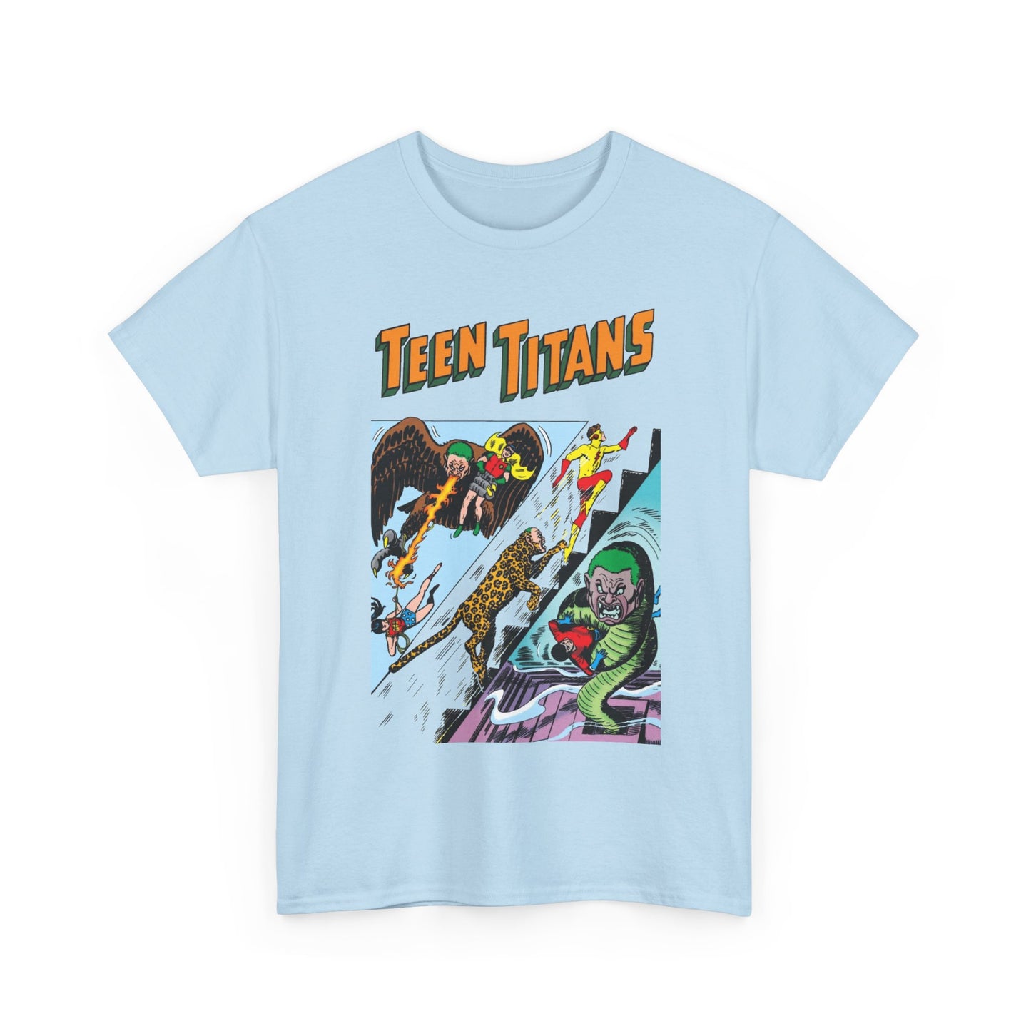 Teen Titans T-Shirt - Nick Cardy Art - #1 Cover Art - Robin, Wonder Girl, Kid Flash, Aqualad - DC Comics