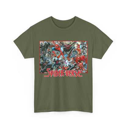 Spider-Verse T-Shirt - Arthur Adams Art - Spider-Man, Venom, Spider-Man 2099, Miles Morales, Spider-Woman - Marvel Comics